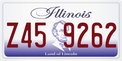 IL license plate Z459262