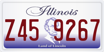 IL license plate Z459267