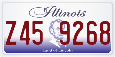 IL license plate Z459268