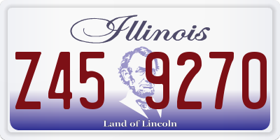 IL license plate Z459270