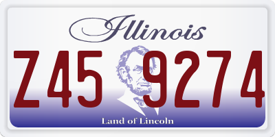 IL license plate Z459274