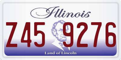 IL license plate Z459276