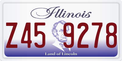 IL license plate Z459278