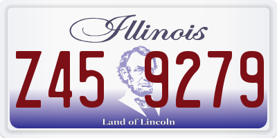 IL license plate Z459279