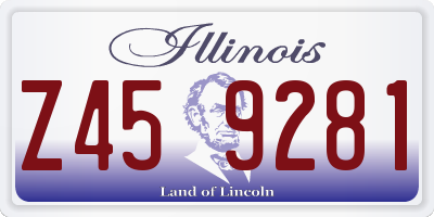 IL license plate Z459281