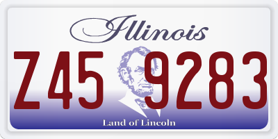IL license plate Z459283