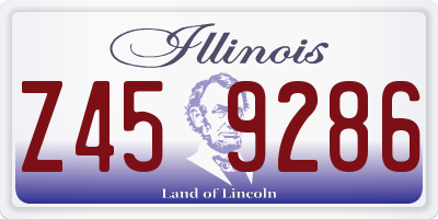IL license plate Z459286