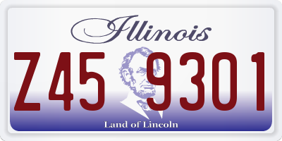 IL license plate Z459301
