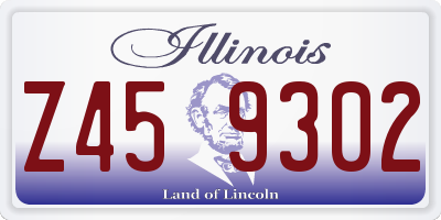 IL license plate Z459302