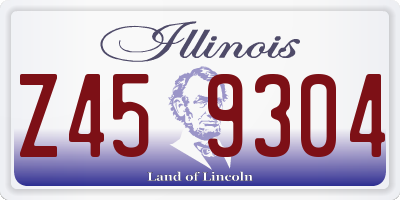 IL license plate Z459304