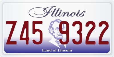IL license plate Z459322