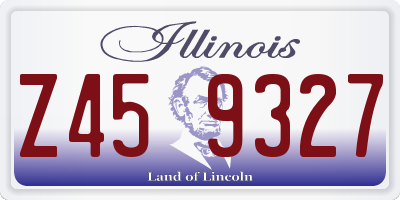 IL license plate Z459327
