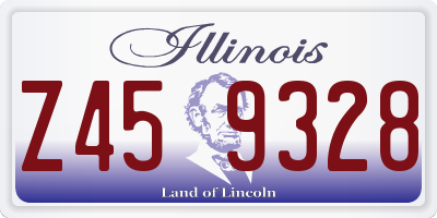 IL license plate Z459328