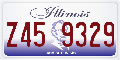 IL license plate Z459329