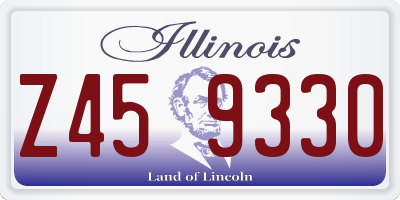 IL license plate Z459330