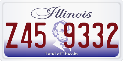 IL license plate Z459332