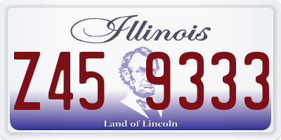 IL license plate Z459333