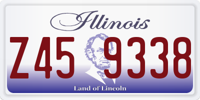 IL license plate Z459338