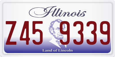 IL license plate Z459339