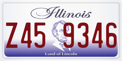 IL license plate Z459346