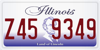 IL license plate Z459349