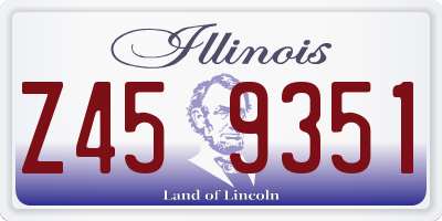 IL license plate Z459351