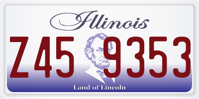 IL license plate Z459353