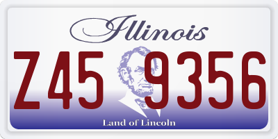 IL license plate Z459356