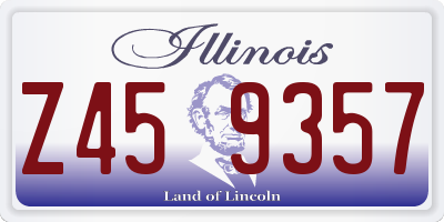 IL license plate Z459357