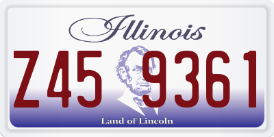 IL license plate Z459361