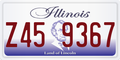 IL license plate Z459367
