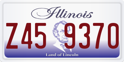 IL license plate Z459370