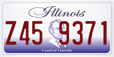IL license plate Z459371