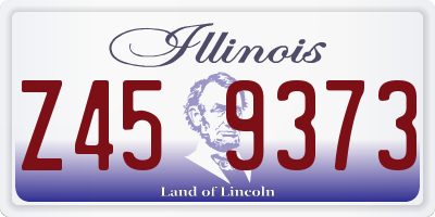 IL license plate Z459373