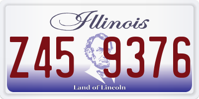 IL license plate Z459376