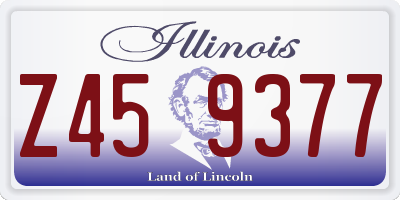 IL license plate Z459377