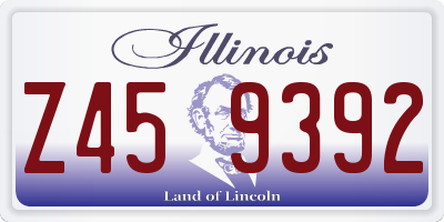 IL license plate Z459392