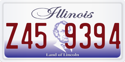 IL license plate Z459394