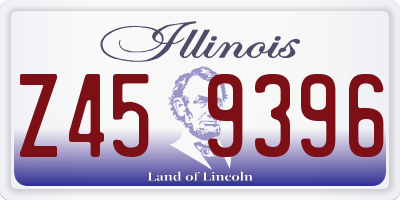 IL license plate Z459396