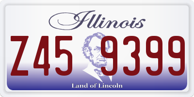 IL license plate Z459399