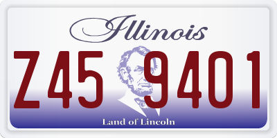 IL license plate Z459401