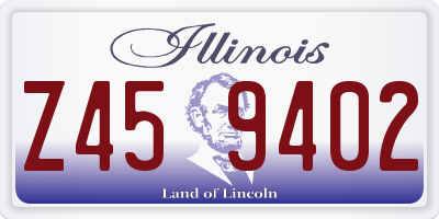 IL license plate Z459402