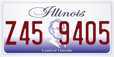 IL license plate Z459405