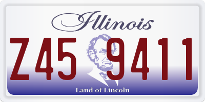 IL license plate Z459411