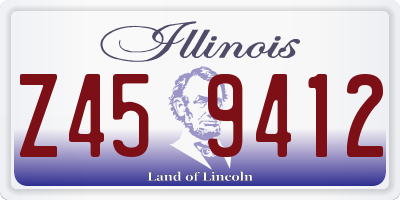 IL license plate Z459412