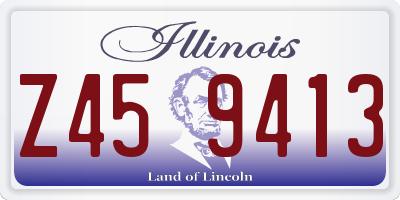 IL license plate Z459413