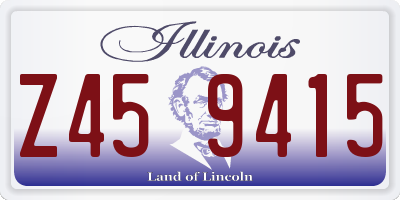 IL license plate Z459415