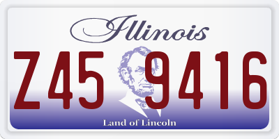 IL license plate Z459416