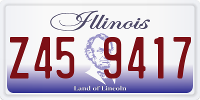 IL license plate Z459417