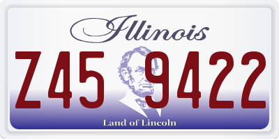 IL license plate Z459422